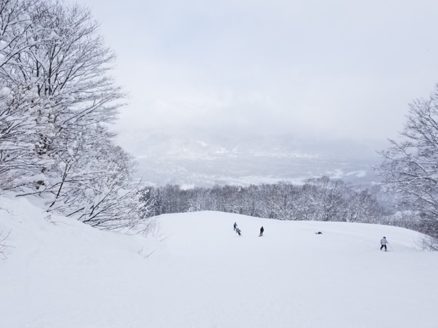 Winter slopes at Akakura Onsen in Myoko Kogen.